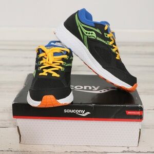 Saucony Kid's Cohesion 14 LTT Black Multi 4.5 Big Kid New